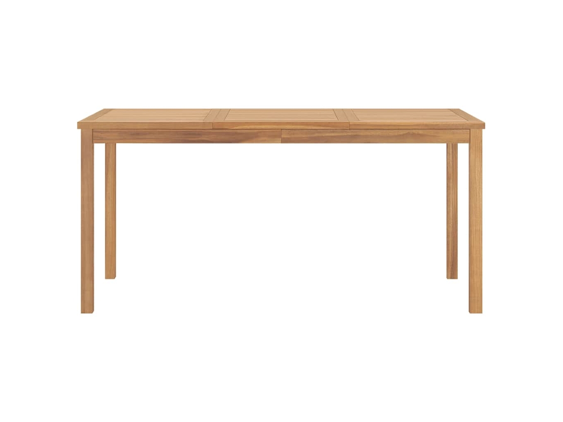Mesa de comedor de jardín 160x80x77 cm Madera maciza de teca EXCLUSIVA MAISON