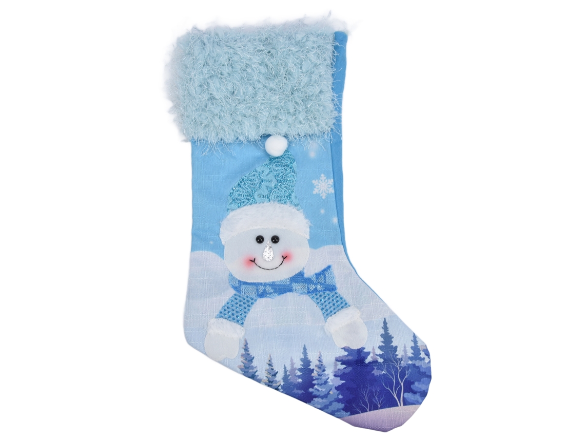Calcetín Navideño Colgante Con Luz Y Gancho, Bolsa De Dulces, Muñeco De Nieve, Decoración Festiva