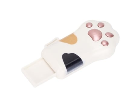 HURRISE Unidad Flash USB Portátil en Oro Rosa Forma de Garra de Gato USB 2.0 Unidad Interna de Computadora Oro Rosa Tres Flores Pata de Gato 16Gb