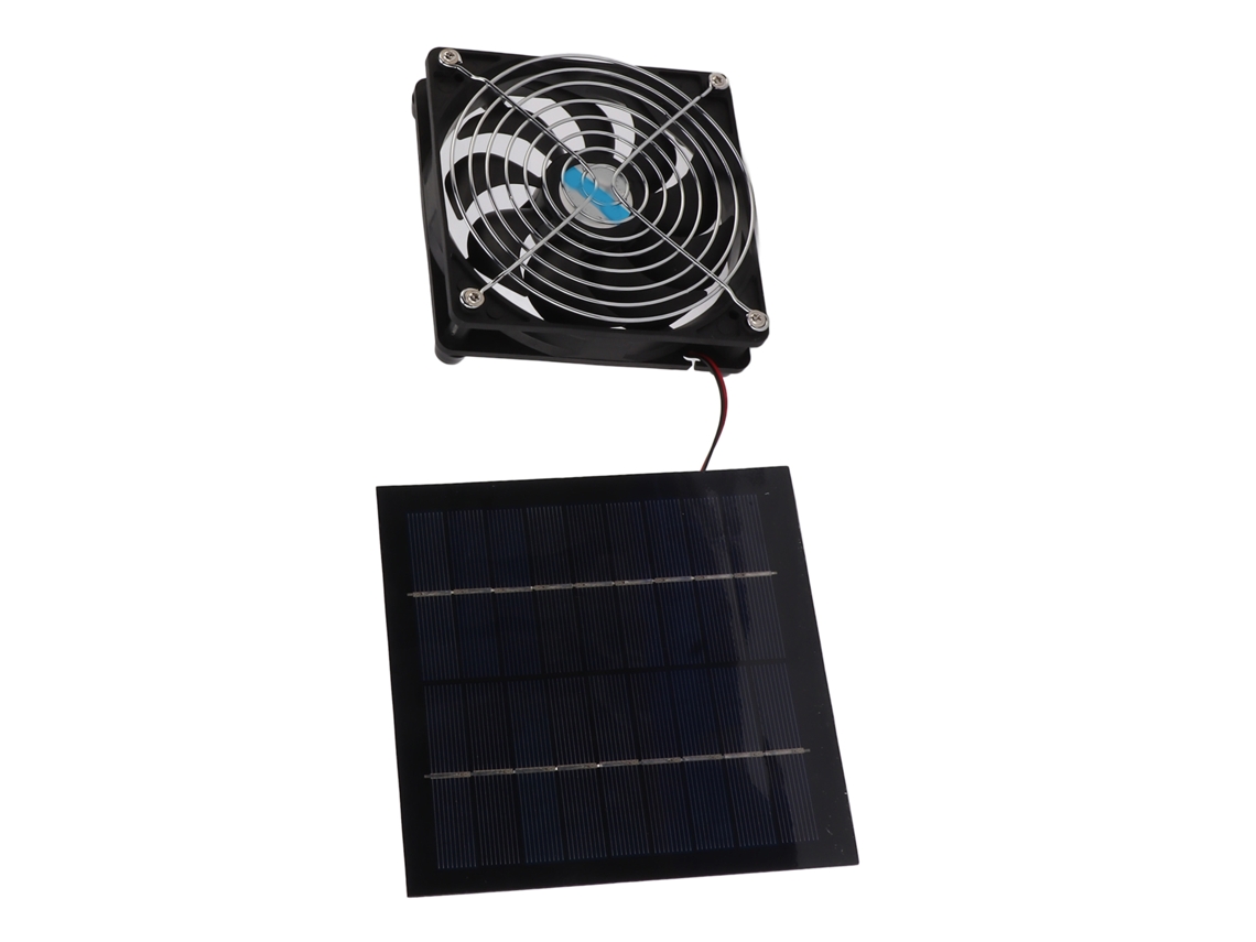 Kit de panel solar portátil de 20 W y 12 cm para invernadero de RV y casa de mascotas