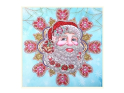 Kit De Pintura De Diamantes Para Niños Con Diseño De Papá Noel En 5d Sobre Lienzo De Alta Calidad.