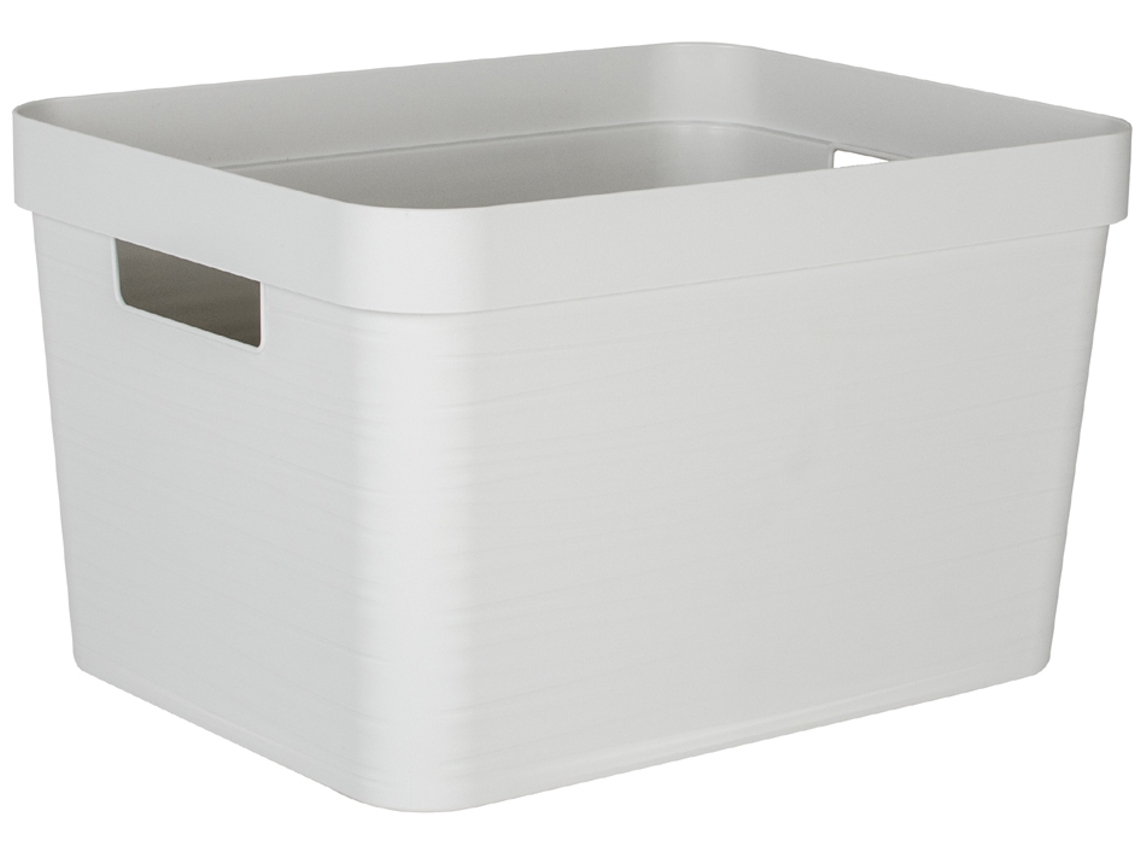 Caja de Almacenamiento EDA Stone 30 Litros PP Blanco