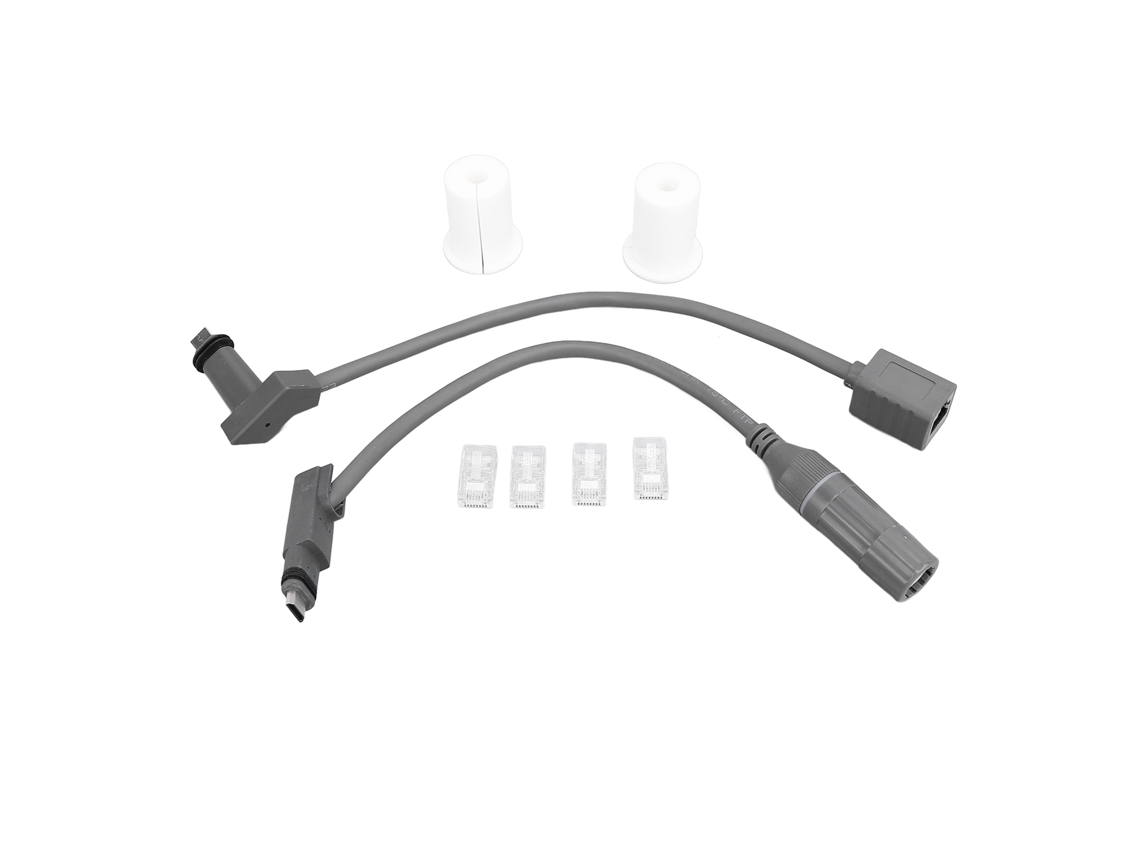 Adaptador Spx Plug Macho A Rj45 Hembra 24awg 1200mbps Impermeable Para Router Antena Dish Gen 2