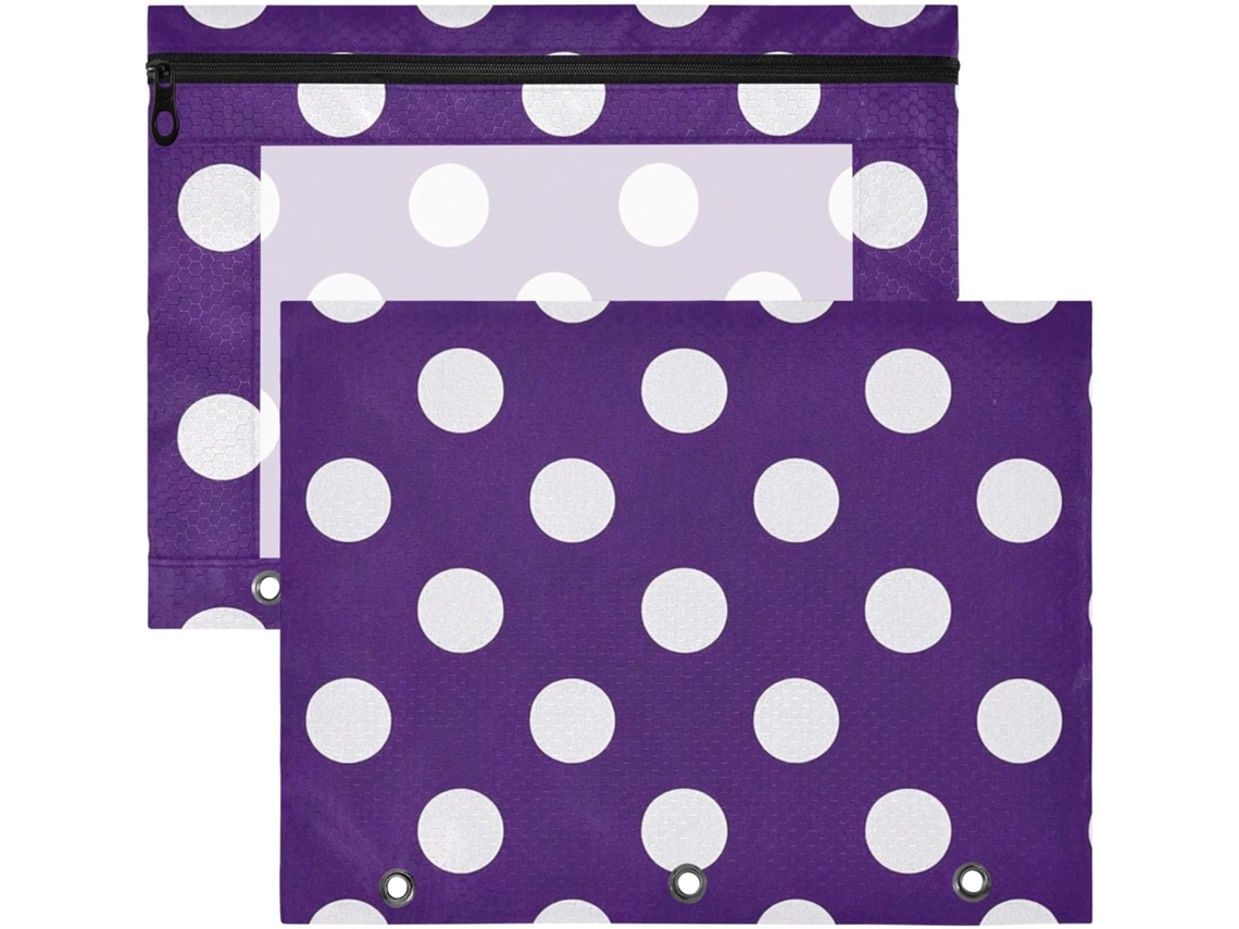 Besportble Juego De Lunares Morados Y Pvc Diseñada Para Ver Fácilmente El Contenido Del Estuche 31 X 24,1 Cm