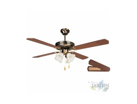 Ventilador de Techo ORBEGOZO 4 Palas Reversibles Diámetro 132 cm 60 W3 Velocidades Madera
