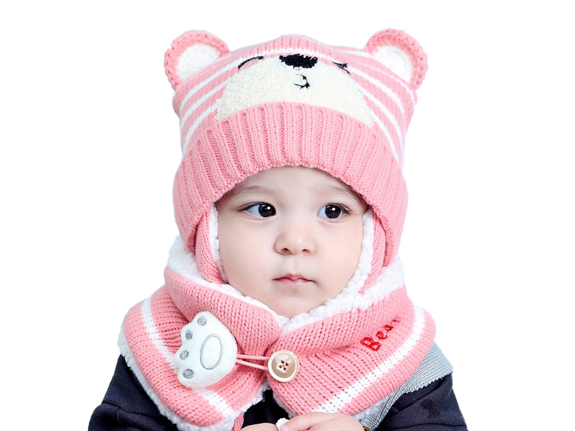Gorro De Invierno Para Bebé Con Orejeras Y Solapa, Tejido Cálido, De 6 A 24 Meses.
