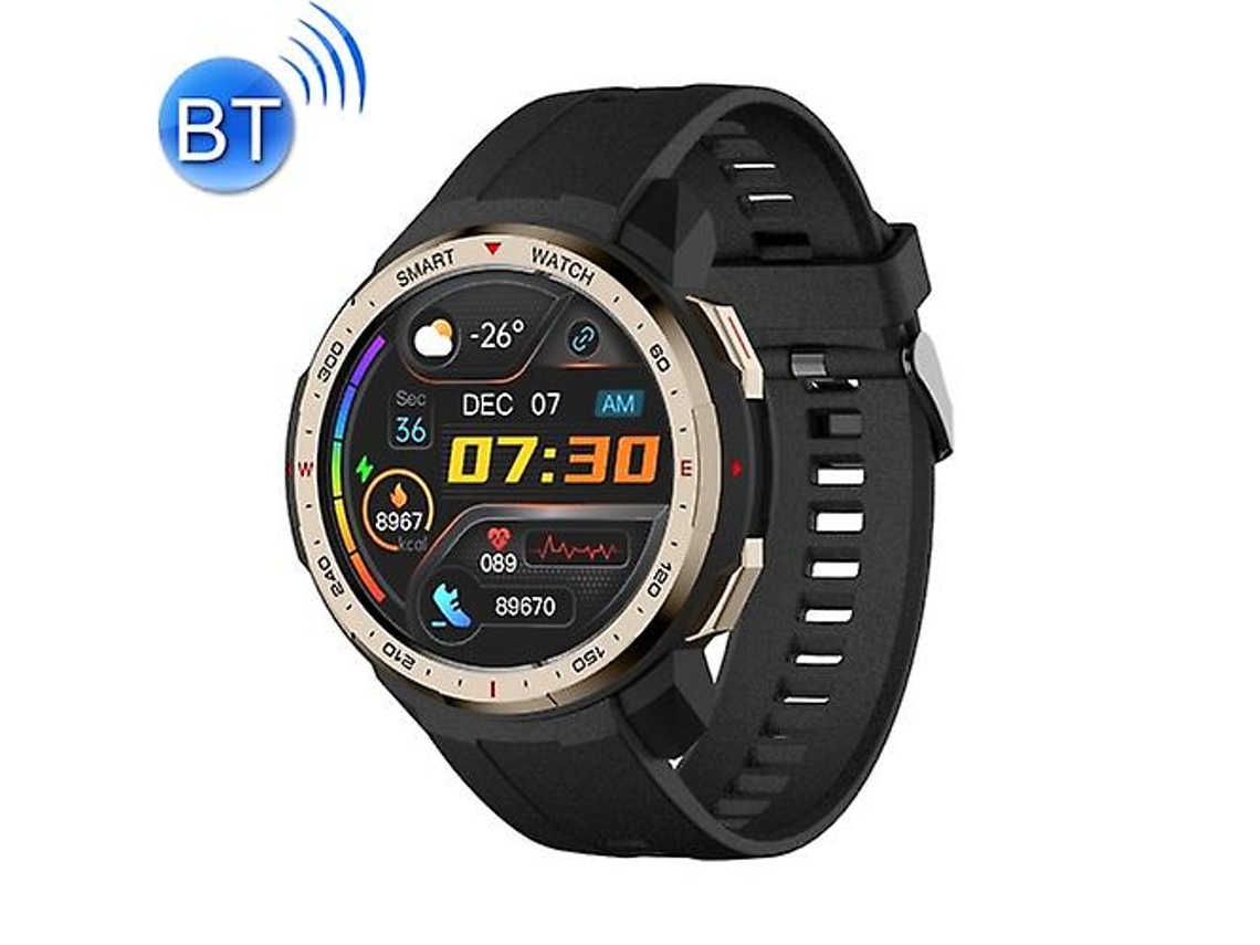 Reloj deportivo inteligente inalámbrico MT12 Step con reproducción de música y guía de llamadas inteligentes para bicicletas eléctricas Ly