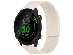 Bracelete Para Garmin Forerunner 45 / 45s / Swim 2 (18mm) - Silicone Magnético - Textura De Lichia Starlight