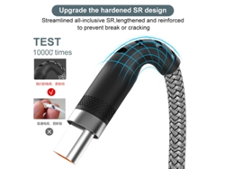 Cable De Extensión Trenzado Mc-s017 6a Usb-a A Tipo C, Transmisión De Datos, 1 M/1,5 M/2 M/3 M/5 M/8 M De Largo