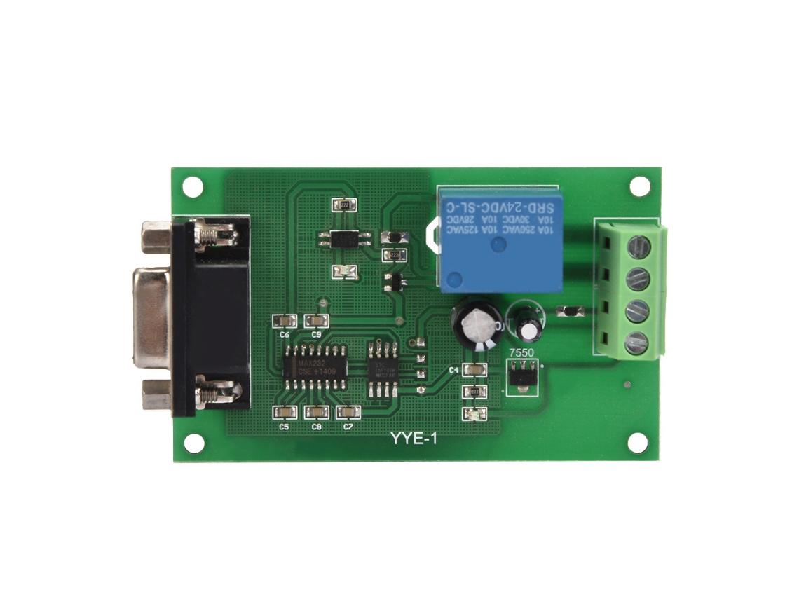 2026velora-módulo De Relé Controlado Por Puerto Serie Rs232 Yye-1 Con Interfaz Usb Y Control De Switch 24vdc