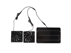 Kit De Ventilador Solar Portátil Impermeable De 10 W Y 12 V Para Invernadero, Perrera, Caseta De Mascotas Y Ventilación.