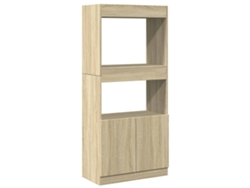 Maison Exclusive - Aparador De Madera De Ingeniería Roble Sonoma 63x33x140 Cm