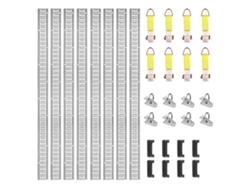 VEVOR E Track Tie Down Rail Kit E Track Rails 24PCS 5'