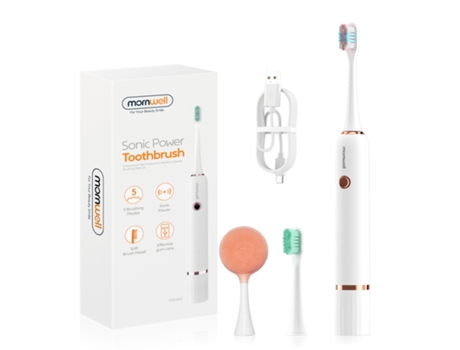Cepillo de Dientes Eléctrico TRUMSEN T33 Blanco (40000 Rpm - 5 Modos - Recargable)