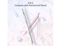 Compás Profesional Con Portaminas De 0,7 Mm Para Geometría, Matemáticas, Estudiantes Y Profesores.