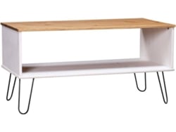 vidaXL Mesa de centro New York Range madera de pino blanca madera clara
