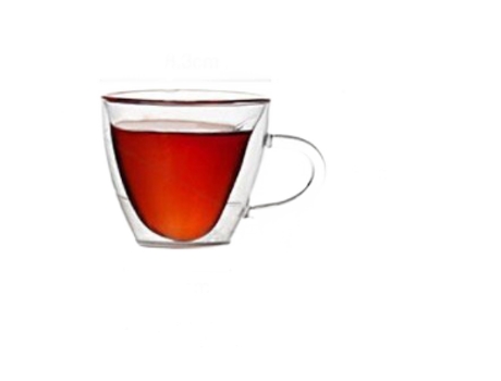 Taza XGF 180ml en forma de corazón en forma de doble pared de la pared transparente taza verde taza taza de café taza de regalo amante cristal xica...