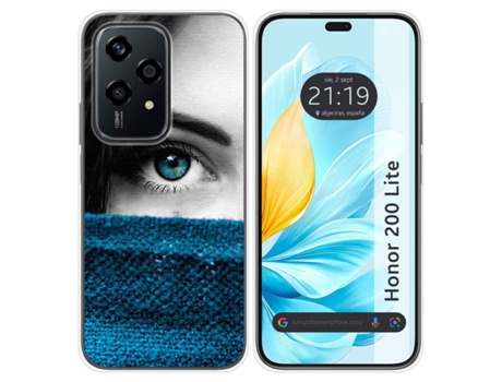 Funda Lite Diseño Ojo para Honor, Huawei 200 Lite 5G TUMUNDOSMARTPHONE Multicolor