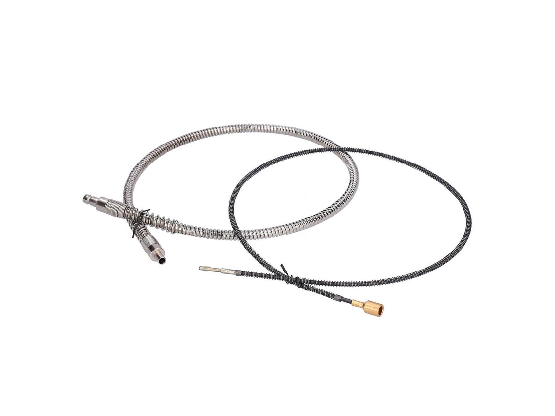 Molino de suspensión eléctrico con eje flexible de acero inoxidable, manguera de goma y extensión externa metálica - Rosewell