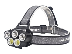 Linterna frontal USB superbrillante Yunzii con zoom, resistente al agua, ideal para adultos, camping, ciclismo, senderismo, caza y actividades al aire libre, color negro.