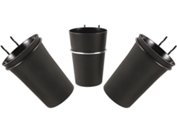 Vasos Organizadores Tableros Perforados 3 Piezas Negro