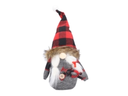 2026-muñeco De Papá Noel Ornamento Gorro Cuadros Rojo Negro Sin Cara Figura De Tela Decoración Navideña Para Estantería Mesa Joy