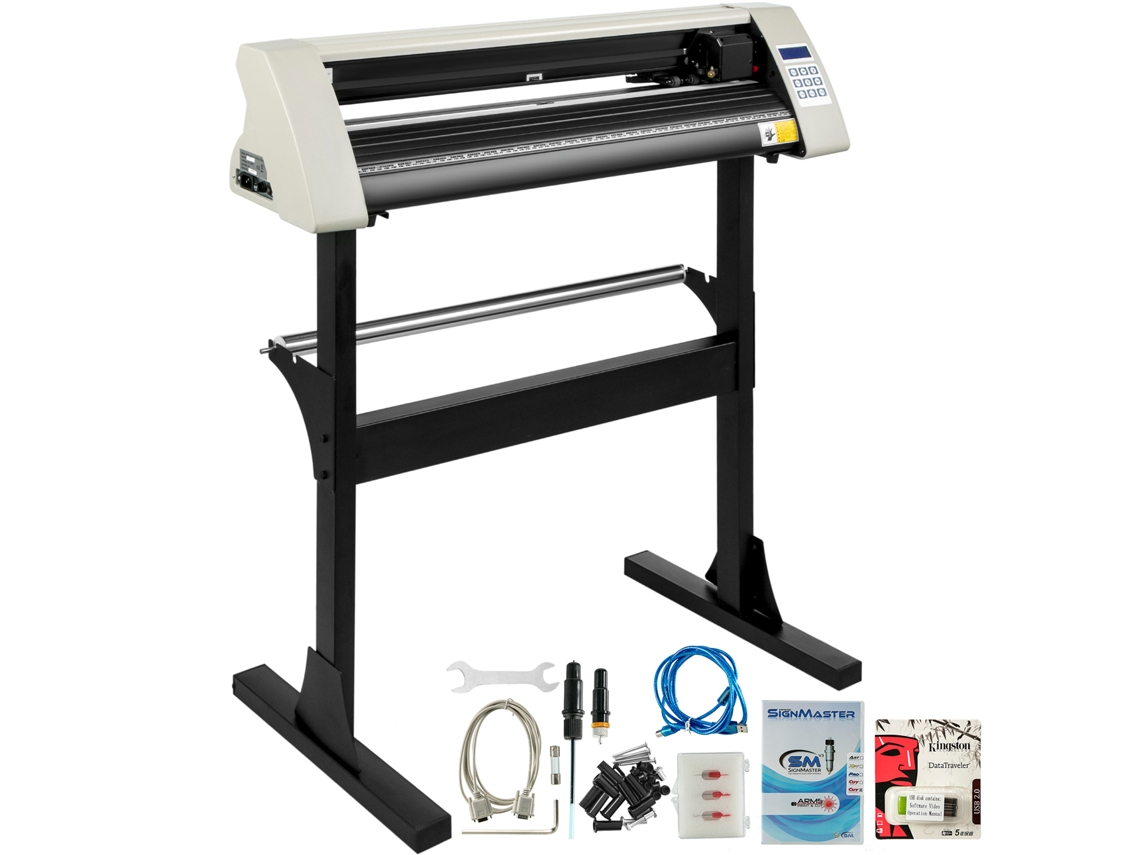 Plotter De Corte De Vinilo Succebuy De 28 Pulgadas, Máquina De Corte De Señales, 3 Cuchillas, Lcd, Blanco