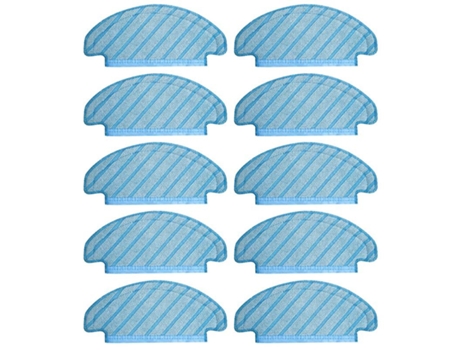 10pcs panos de esfregão panos de limpeza para ecovacs deebot t8