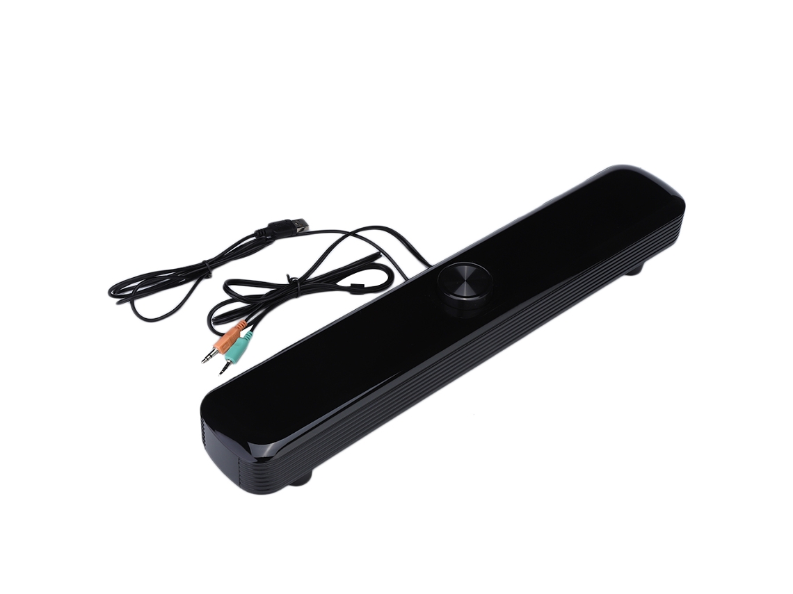 Altavoz Bluetooth 5.0 Para Ordenador De Sobremesa Con Doble Subwoofer De 3 W (negro)