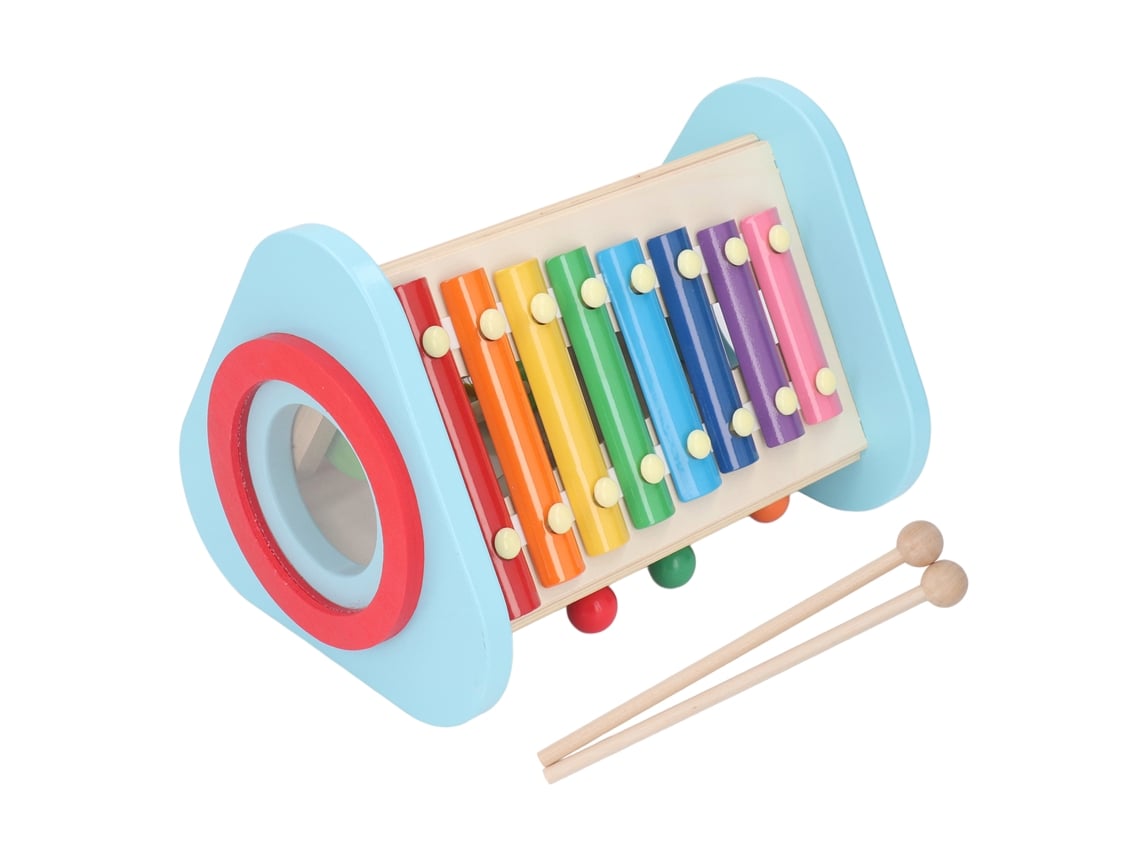 Brinquedos de percussão em madeira Rebe para crianças pequenas, brinquedos musicais para bebês, educação infantil para desenvolver o senso musical.
