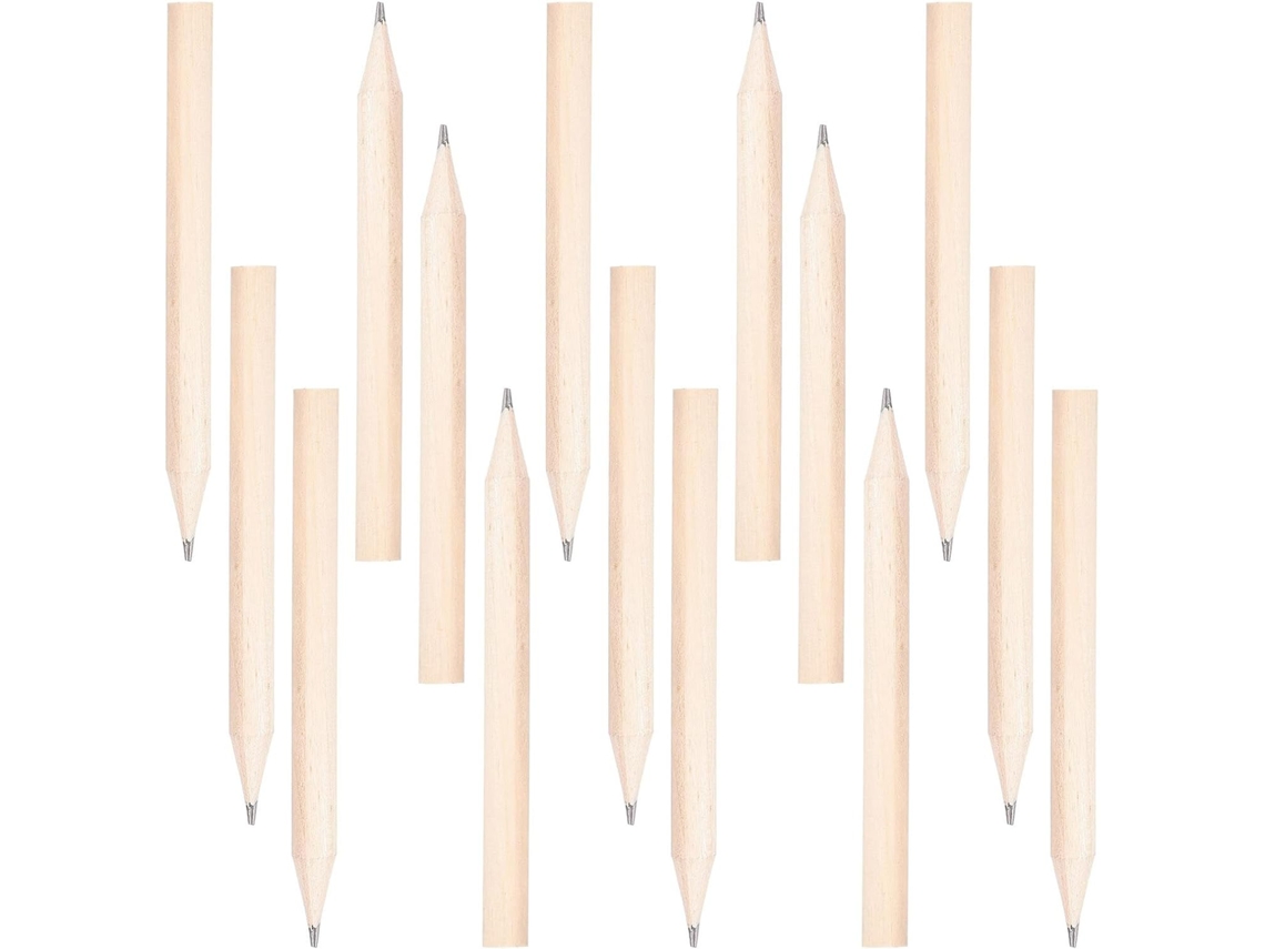 200 Lápices De Madera Cortos Y Redondos Hb, Preafilados, Para Niños Y Niñas. Mini Lápices De Madera A Granel.