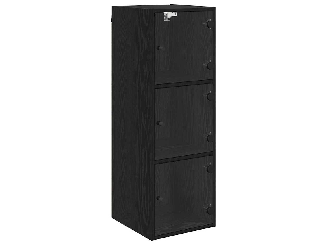 Maison Exclusive - Mueble De Pared Roble Negro 35 X 37 X 102 Cm
