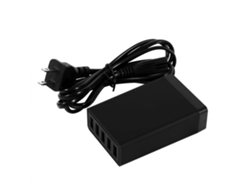 Cargador Rápido Inteligente (carga Con 5 Puertos, Compatible Con Múltiples Dispositivos)