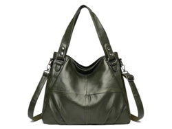 Bolso de mano de piel suave para mujer, bandolera estilo mensajero, estilo hobo, color verde Digitallab