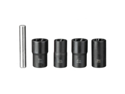 Kit De 5 Brocas De Tuerca Giratoria Para Remover Tuercas Dañadas Y Bloqueadas 17/19/21/22mm (azul)