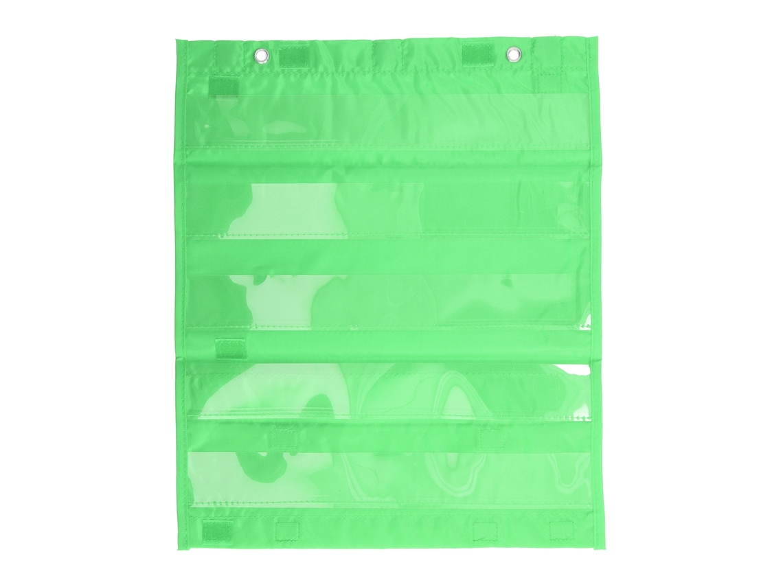 2026-tablero Magnético Con Bolsillos Para Estudiantes 5 Filas Bolsillos Transparentes Para Horarios Actividades Escuela Hogar Verde