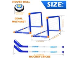 2026-kit De Hockey Eléctrico Para Niños Con Portería De Hockey Interior Fácil De Montar Juguete De Entrenamiento De Hockey Hielo Para Hogar Y Estudiantes