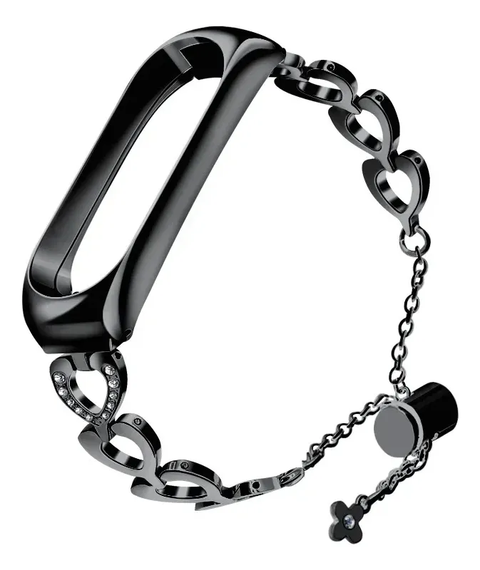 Pulsera inteligente Xiao Vayotoy M8 con conector de metal en oro rosa