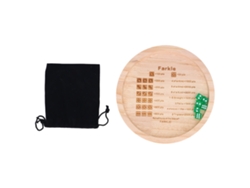 2026-bandeja De Dados Farkle De Madera Para Mejorar Habilidades Matemáticas, Juego Clásico Familiar, 18cm