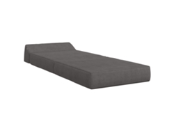 Sofá Cama Plegable Gris Oscuro 60 X 70 X 41 Cm Tela