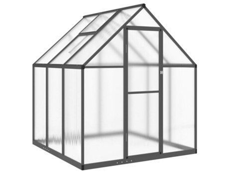 Invernadero VIDAXL Antracita Aluminio (169x169x195 cm)