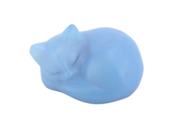 Estatua Decorativa De Gato De Cristal Durmiendo, 3,6 X 3,4 X 2 Cm.