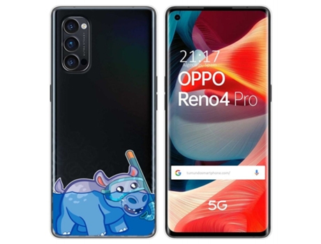 Carcasa Oppo Reno 4 Pro 5G TUMUNDOSMARTPHONE Dibujos Transparente Multicolor