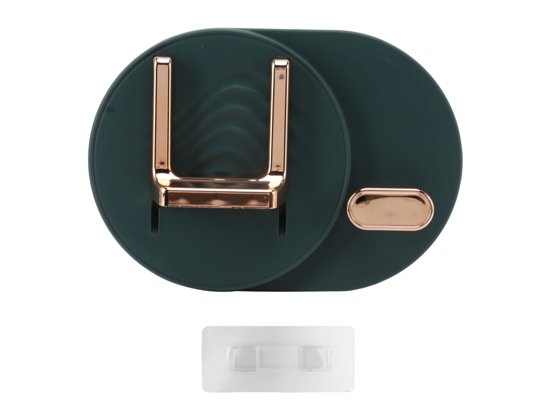 Estante Mural Para Secador De Pelo Con Espacio Para Guardar El Cable, Ideal Para El Baño. No Requiere Taladrar.