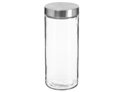 WELL HOME - Tarro hermético 11x27cm de vidrio y acero inoxidable 2L