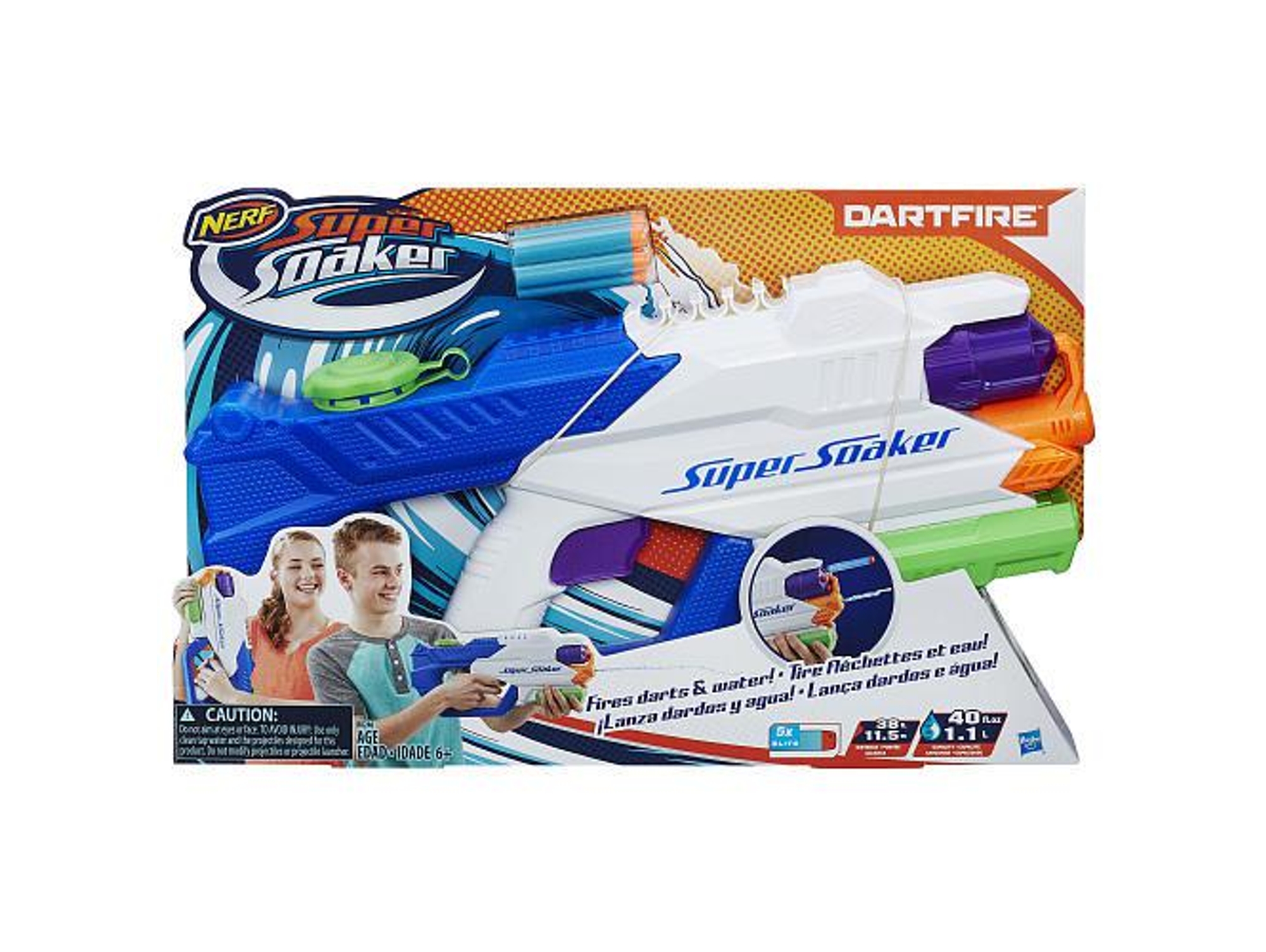 Pistola de Agua HASBRO Super Soaker Dartfire