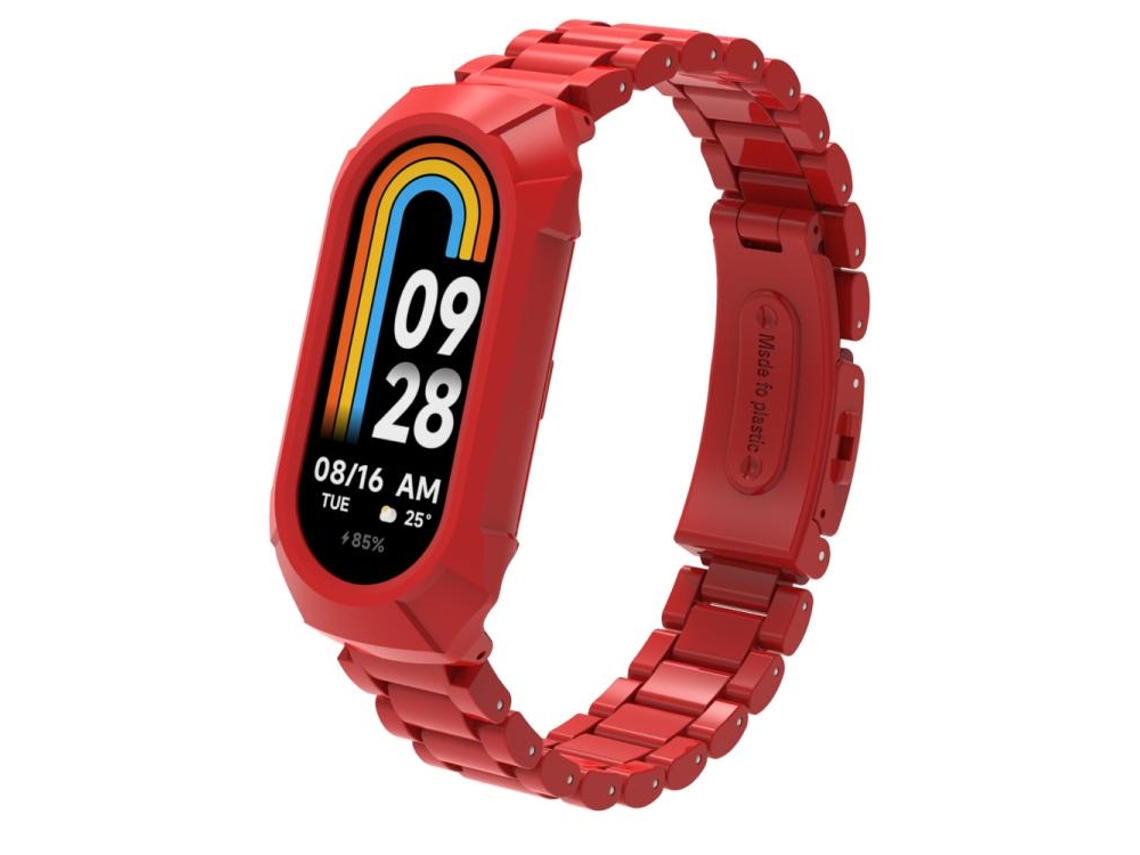 Pulsera para Xiaomi Smart Band 9/9 NFC/8/8 NFC - Plástico con tres perlas integradas