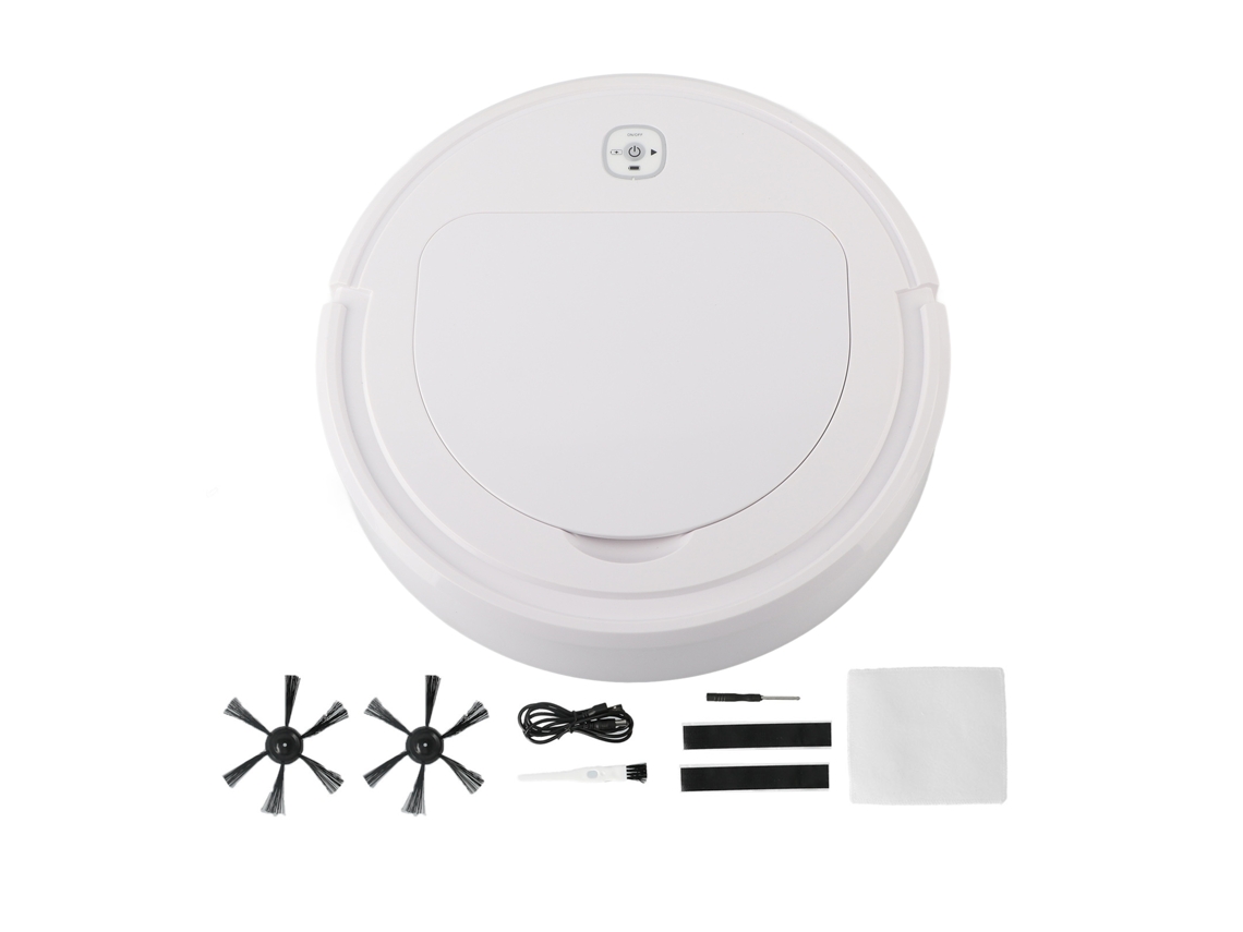 Aspiradora robot inteligente 3 en 1, minibarredora con carga USB para uso doméstico