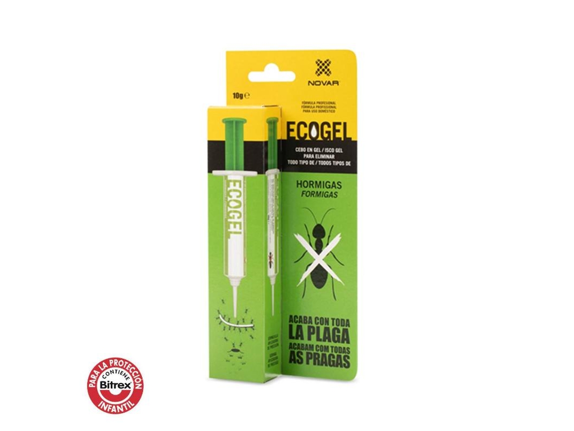 Ecogel elimina hormigas jeringa 10 gramos caja carton