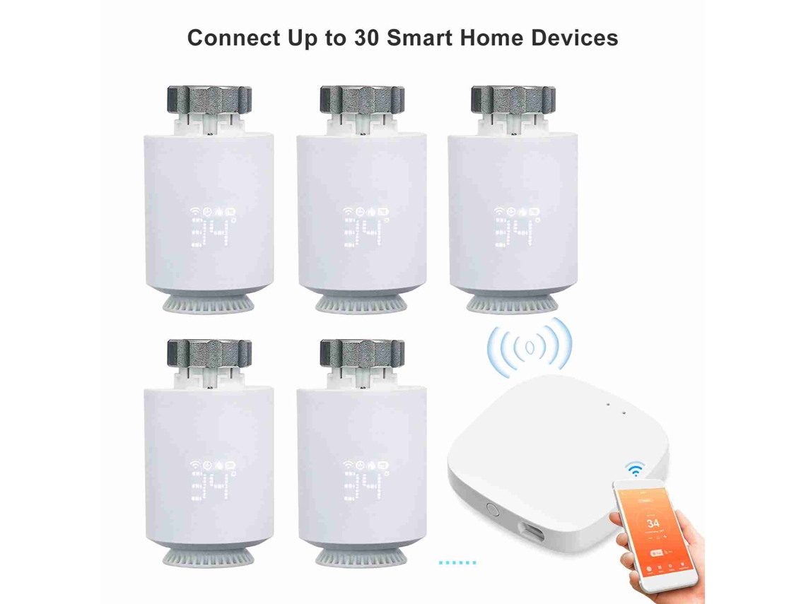 Hub/puerta De Enlace Zigbee 3.0, Admite 30 Dispositivos, Control Mediante Aplicación Y Voz, Compatible Con Home Assistant.